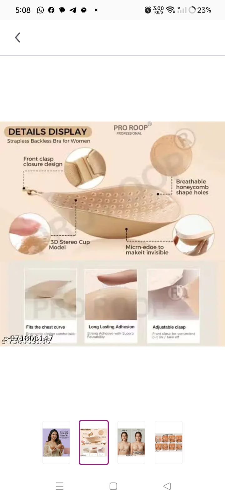 FREE SILICON BRA